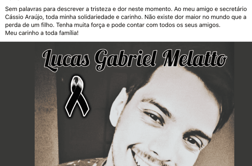  Prefeito de Fernandópolis se solidariza com família de jovem morto em queda de prédio