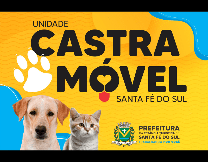  Castramóvel: 185 animais foram castrados gratuitamente em Santa Fé do Sul