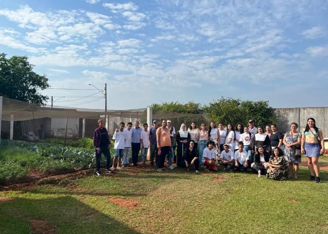  Horta do Lar Madre Paulina é revitalizada em parceria com o Sindicato Rural e com o Senar