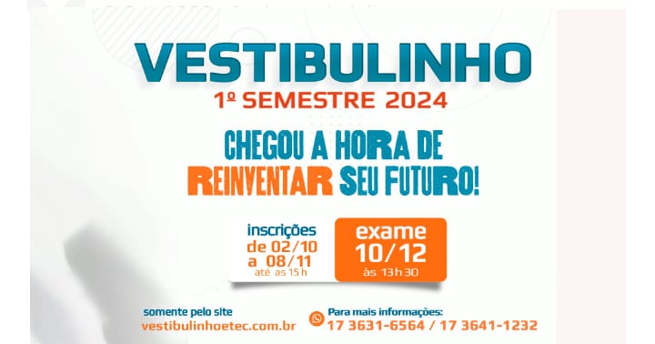  Etec Santa Fé abre inscrições com 200 vagas para o ensino médio e cursos técnicos