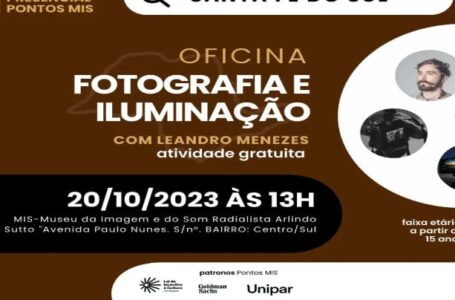 Museu da Imagem e do Som em Santa Fé do Sul abre inscrições para ‘Oficina de Fotografia e Iluminação’