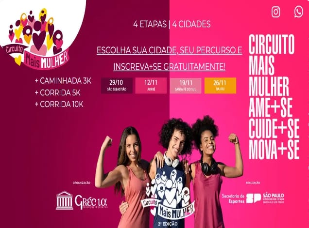  2ª edição do Circuito Mais Mulher acontecerá em Santa Fé do Sul