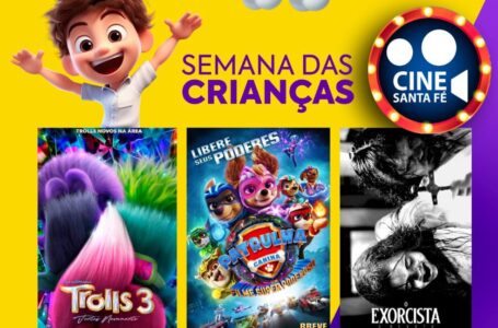 Cinema de Santa Fé do Sul prepara programação especial para a semana das crianças