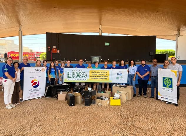  Promovido no último sábado (11) Dia do Lixo Eletrônico recolheu mais de uma tonelada de materiais em Santa Fé do Sul
