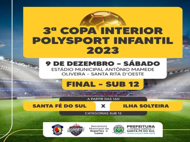  Neste sábado, Santa Fé sub 12 disputa a final da 3ª Copa Interior Poly Sport
