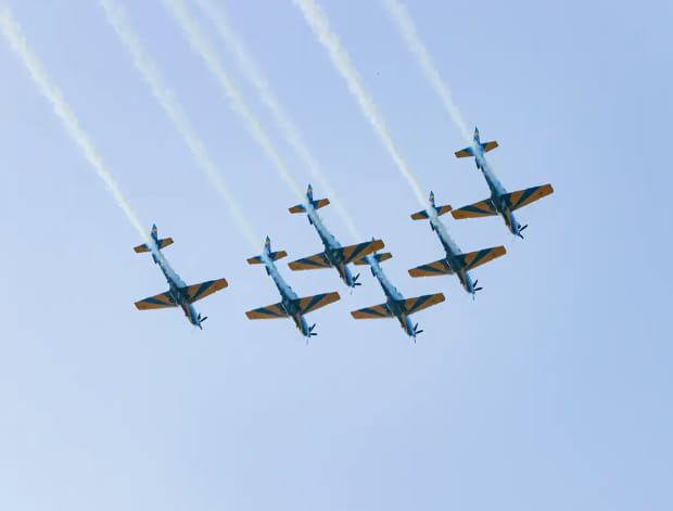  Esquadrilha da Fumaça encanta público em Santa Fé do Sul no dia do aniversário da cidade