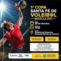  1ª Copa Santa Fé de Voleibol Masculino no Ginásio Municipal