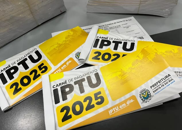  Prefeitura de Santa Fé do Sul inicia entrega dos Carnês de IPTU 2025