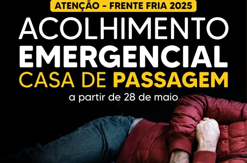  Frente fria: Santa Fé do Sul intensifica acolhimento à população em situação de rua