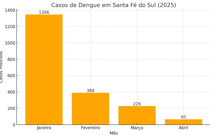 Força-tarefa reduz casos de dengue em Santa Fé do Sul em 95% e reforça combate ao mosquito