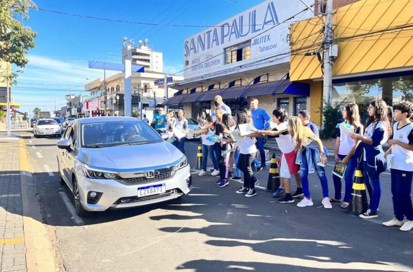  Santa Fé do Sul realiza campanhas educativas em apoio ao Maio Amarelo 2025