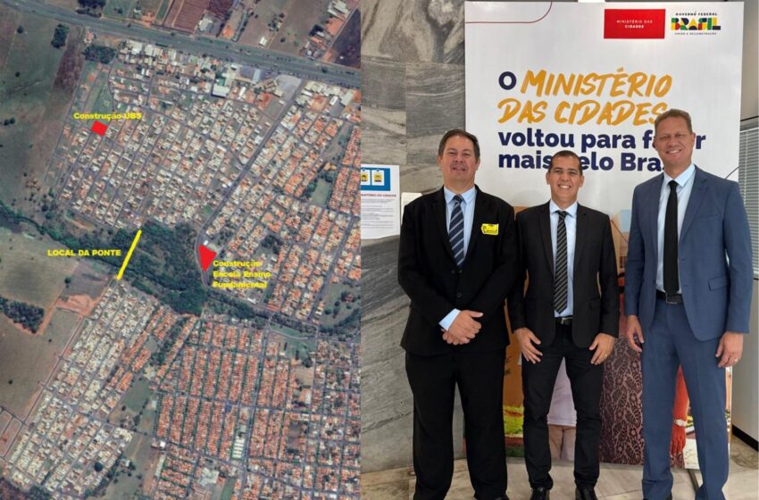  Santa Fé do Sul: Governo Municipal apresenta em Brasília projeto de ponte que interligará os bairros Village com Jardins Universitários