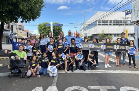 Maio Amarelo: Campanha ‘Faixa de Pedestre’ incentiva segurança no trânsito em Santa Fé do Sul
