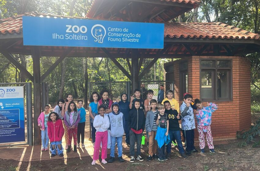  Crianças do Projeto Renascer vivem dia especial em zoológico de Ilha Solteira