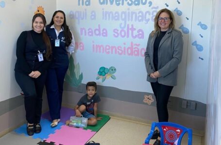 AME de Santa Fé do Sul inaugura brinquedoteca e reforça acolhimento infantil na unidade