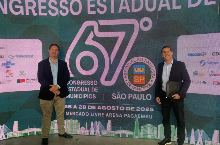  Prefeito Evandro Mura e secretário Leandro Magoga vão ao 67º Congresso de Municípios em SP