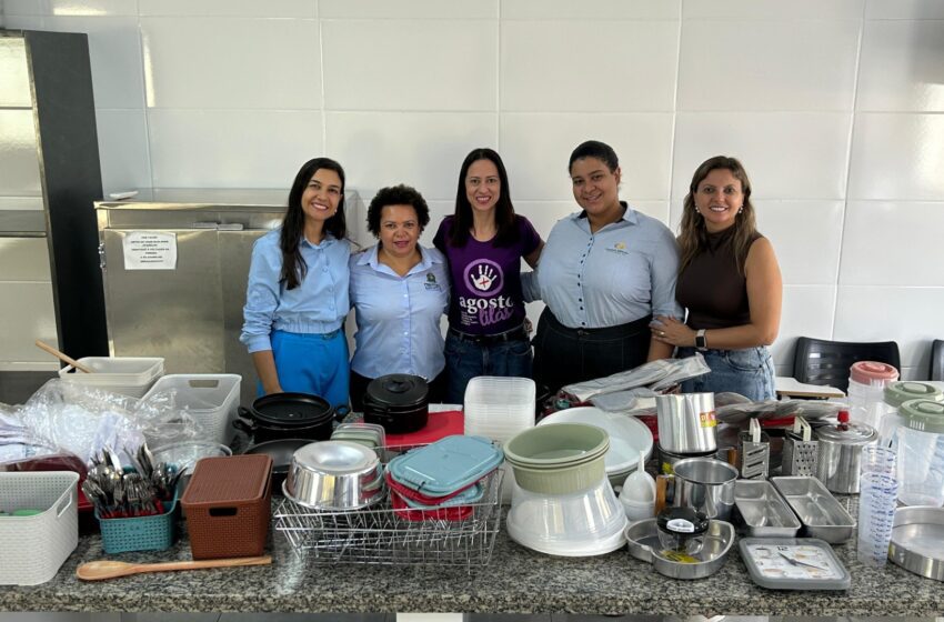  Fundo Social doa mais de 200 utensílios de cozinha para fortalecer cursos de gastronomia no CRAS