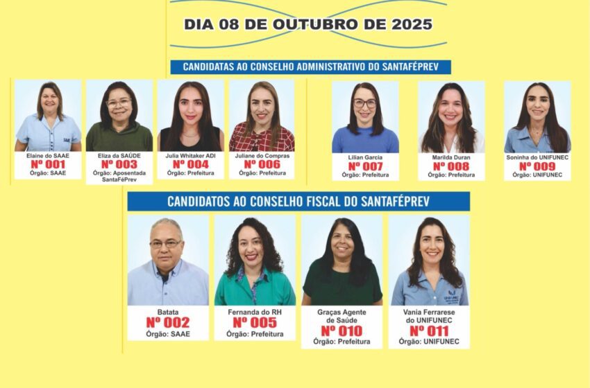  Eleições dos Conselhos do SantaFéPrev acontecem em outubro