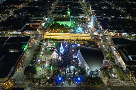 Sonho de Natal 2025 ilumina Santa Fé do Sul na celebração dos 20 anos do evento
